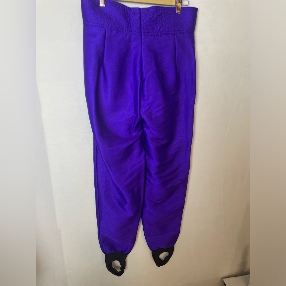 Vibrant Purple Women's Cropped Pants - Picture 3 of 15